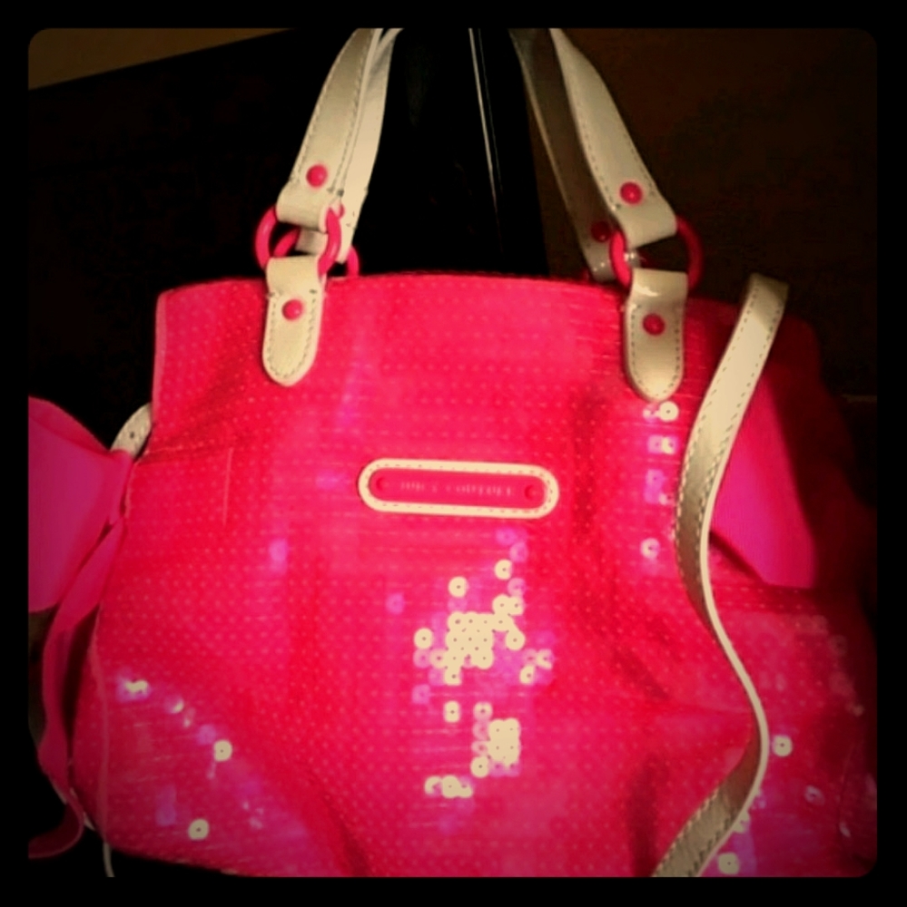 Juicy Couture sequin and leather purse (SOLD)